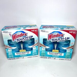 4 New Windex Touch Up Multi Surface Bathroom Fresh Scent Discontinued 2 Packs 2